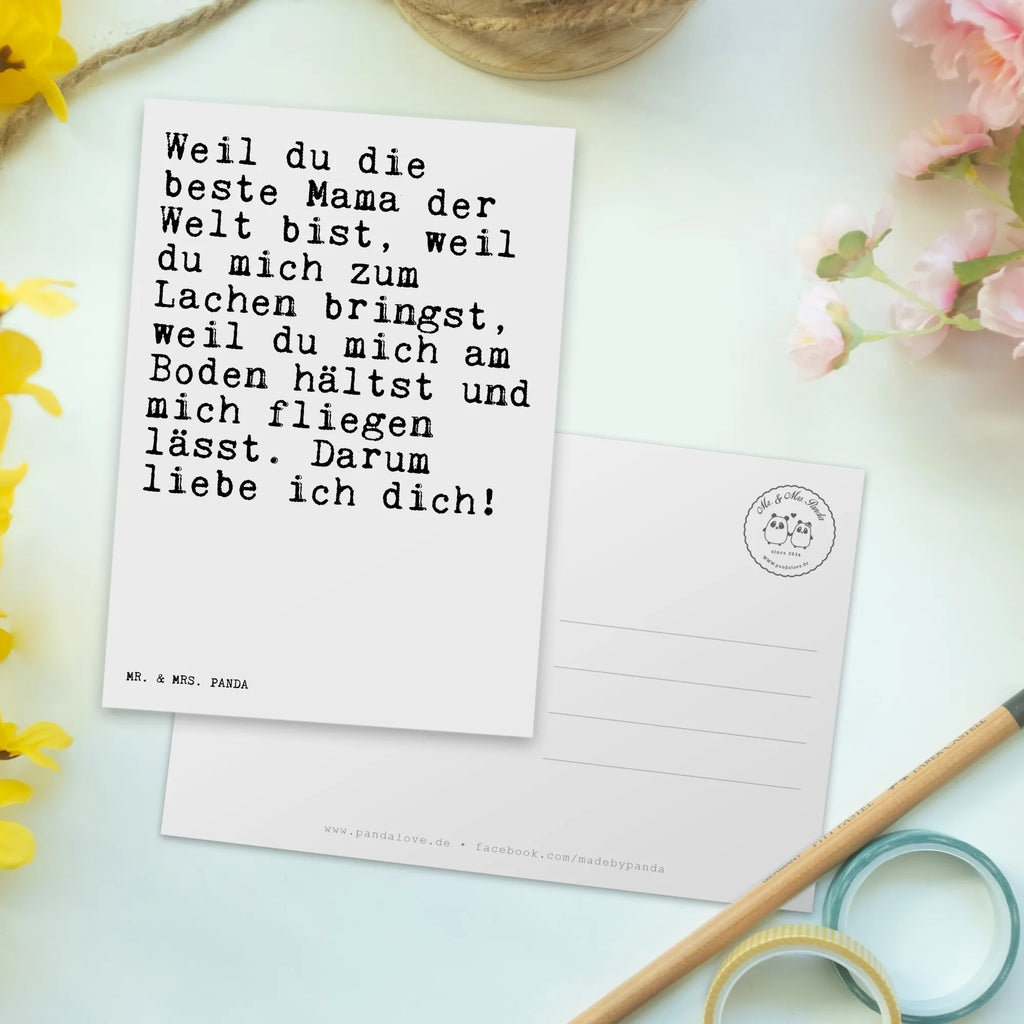 Postkarte Weil du die beste... Postkarte, Karte, Geschenkkarte, Grußkarte, Einladung, Ansichtskarte, Geburtstagskarte, Einladungskarte, Dankeskarte, Ansichtskarten, Einladung Geburtstag, Einladungskarten Geburtstag, Spruch, Sprüche, lustige Sprüche, Weisheiten, Zitate, Spruch Geschenke, Spruch Sprüche Weisheiten Zitate Lustig Weisheit Worte