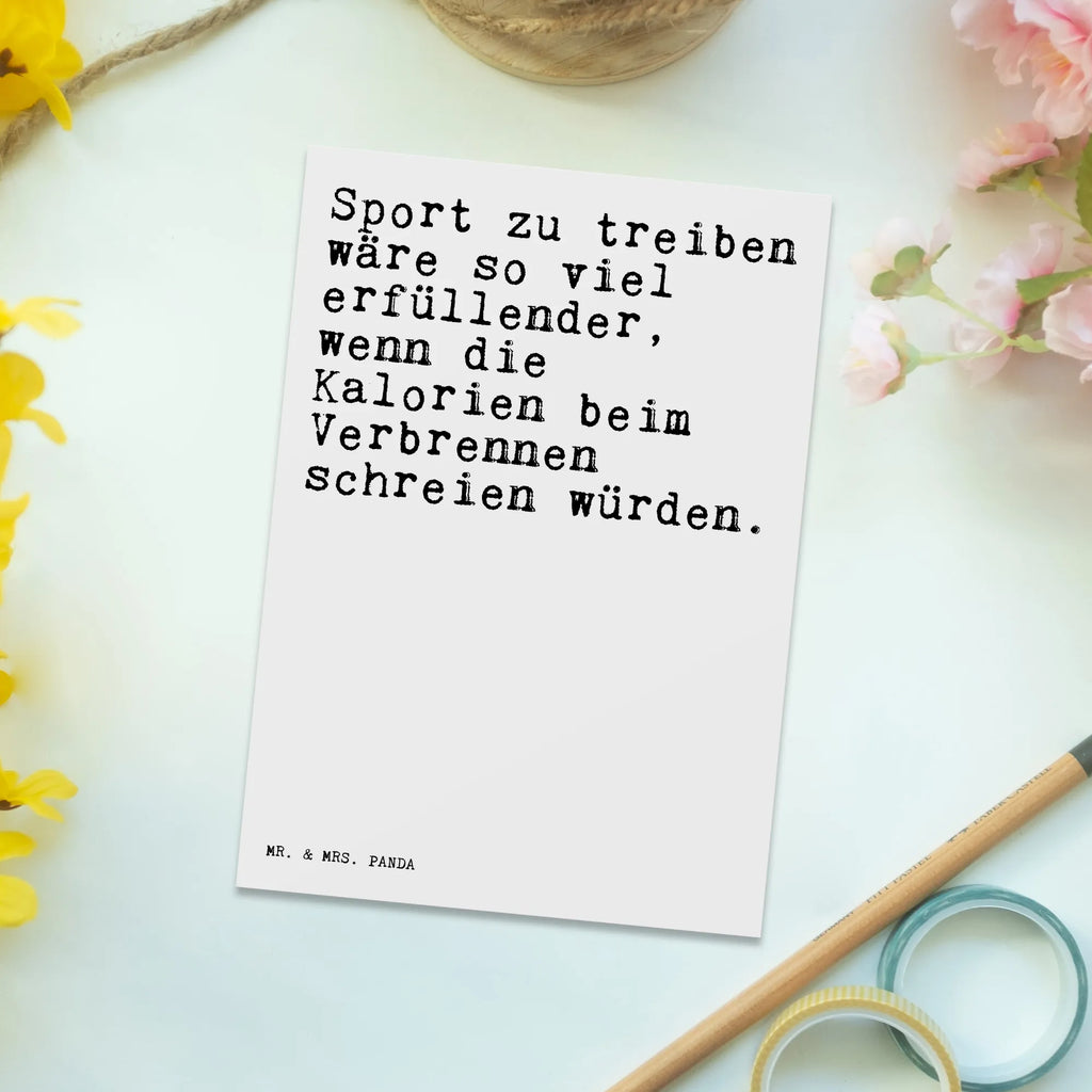 Postkarte Sprüche und Zitate Sport zu treiben wäre so viel erfüllender, wenn die Kalorien beim Verbrennen schreien würden. Postkarte, Karte, Geschenkkarte, Grußkarte, Einladung, Ansichtskarte, Geburtstagskarte, Einladungskarte, Dankeskarte, Ansichtskarten, Einladung Geburtstag, Einladungskarten Geburtstag, Spruch, Sprüche, lustige Sprüche, Weisheiten, Zitate, Spruch Geschenke, Spruch Sprüche Weisheiten Zitate Lustig Weisheit Worte