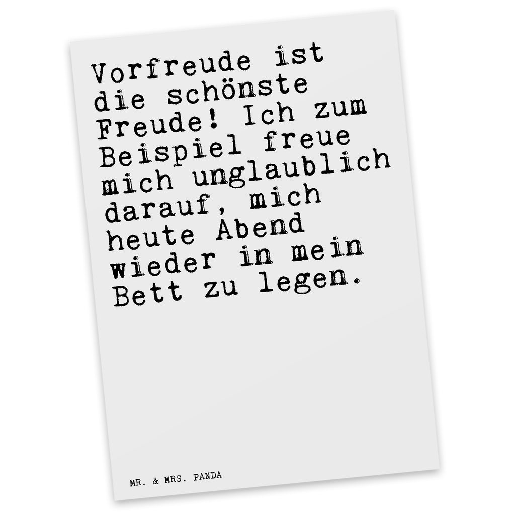 Postkarte Vorfreude ist die schönste... Postkarte, Karte, Geschenkkarte, Grußkarte, Einladung, Ansichtskarte, Geburtstagskarte, Einladungskarte, Dankeskarte, Ansichtskarten, Einladung Geburtstag, Einladungskarten Geburtstag, Spruch, Sprüche, lustige Sprüche, Weisheiten, Zitate, Spruch Geschenke, Spruch Sprüche Weisheiten Zitate Lustig Weisheit Worte