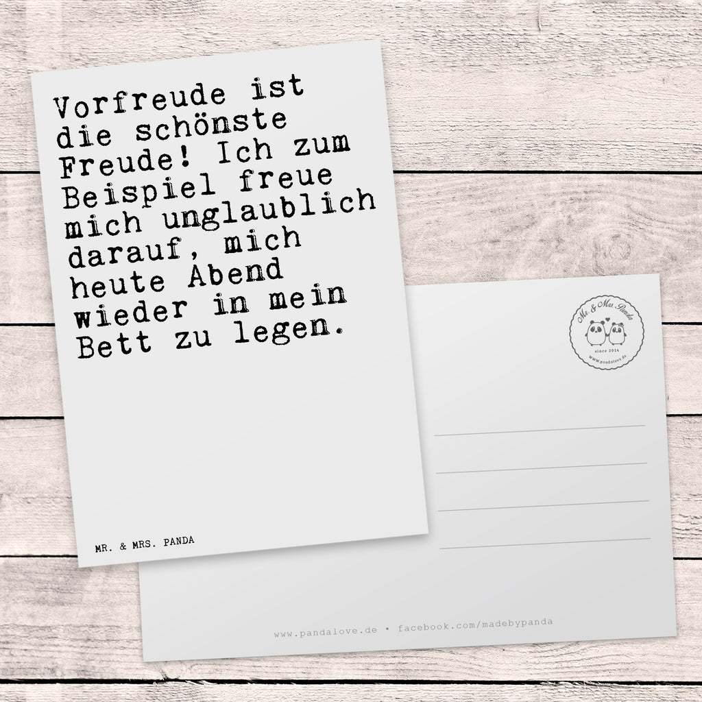 Postkarte Vorfreude ist die schönste... Postkarte, Karte, Geschenkkarte, Grußkarte, Einladung, Ansichtskarte, Geburtstagskarte, Einladungskarte, Dankeskarte, Ansichtskarten, Einladung Geburtstag, Einladungskarten Geburtstag, Spruch, Sprüche, lustige Sprüche, Weisheiten, Zitate, Spruch Geschenke, Spruch Sprüche Weisheiten Zitate Lustig Weisheit Worte