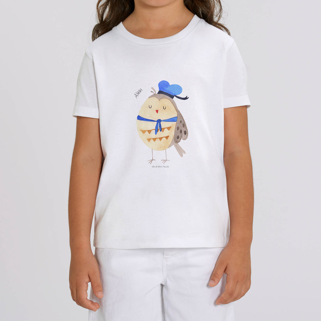 Organic Kinder T-Shirt Eule Matrose Kinder T-Shirt, Kinder T-Shirt Mädchen, Kinder T-Shirt Jungen, Eule, Eule Spruch, Eule Deko, Owl, Wortspiel lustig, Matrose, Freundin, Ehe, Seefahrer, Heimathafen, Hochzeitstag Geschenk