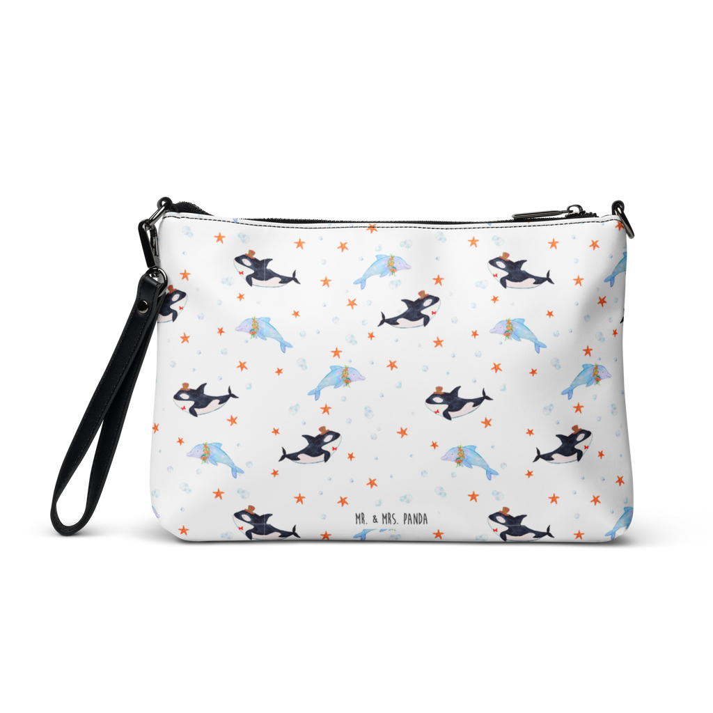 Handtasche Orca Zylinder Muster Handtasche, Umhängetasche, Henkeltasche, Taschen, Damentasche, Handtaschen Damen, Handtasche Damen, Umhängetasche Damen, Shopper Tasche, Kleine Umhängetasche, Abendtasche, Damen Umhängetasche, Kleine Handtasche Damen, Meerestiere, Meer, Urlaub, Narwal, Glitter, Konfetti, Glitzer, Geburtstag, Feier, Fete, Fest, Glückwunsch, Orca