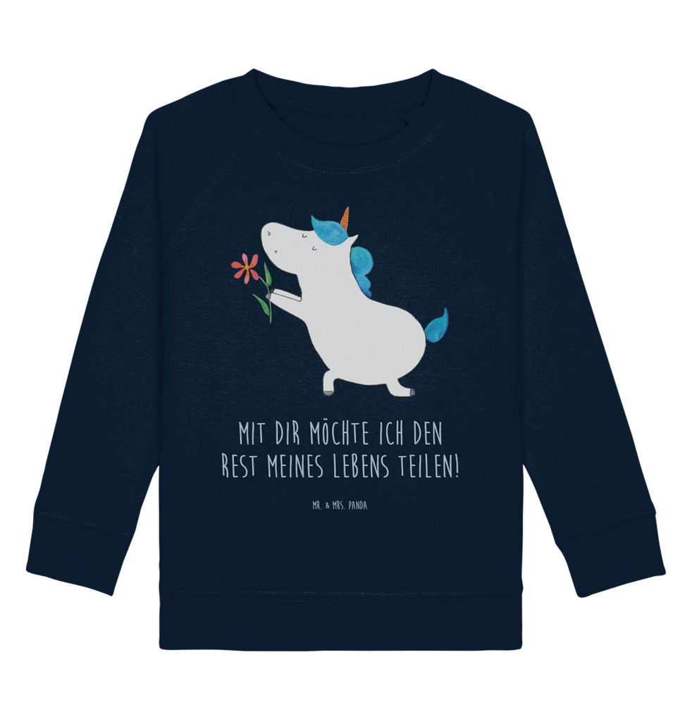 Organic Kinder Pullover Einhorn Blume Kinder Pullover, Kinder Sweatshirt, Jungen, Mädchen, Einhorn, Einhörner, Einhorn Deko, Pegasus, Unicorn, Liebe, Liebesbeweis, Antrag, Heiratsantrag, Verlobung, Ehepaar, Pärchen, Partner, Freund, Freundin, Ehe, heiraten