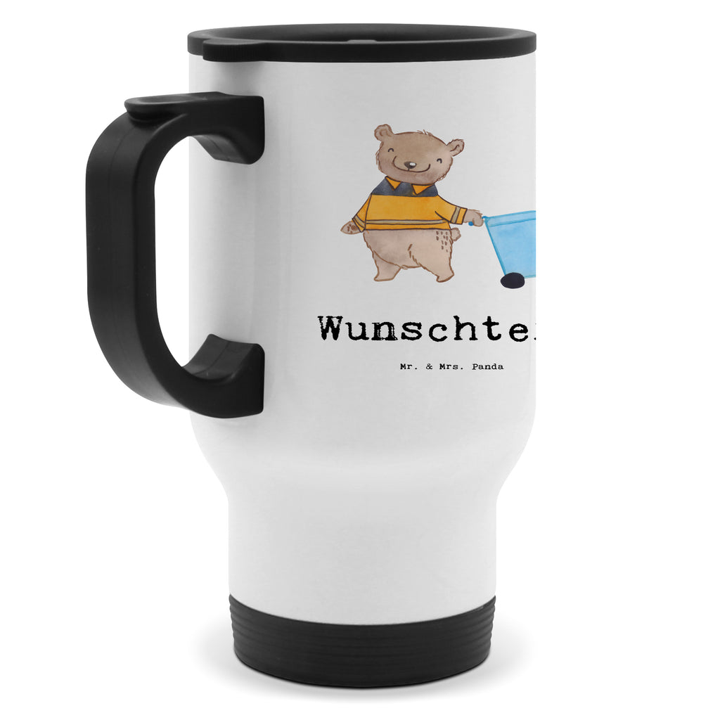 Personalisierter Thermobecher Müllwerker mit Herz Personalisierter Thermobecher, Personalisierter To Go Becher, Personalisierte Thermotasse, Personalisierter Kaffeebecher, Personalisierter Isolierbecher, Thermobecher personalisieren, Thermobecher mit Namen, Thermobecher selbst gestalten, Wunschname, Spülmaschinenfest, Bedrucken, Isolierbecher mit Namen, Isolierbecher selbst gestalten, Thermotasse personalisieren, Thermotasse mit Namen, Beruf, Ausbildung, Jubiläum, Abschied, Rente, Kollege, Kollegin, Geschenk, Schenken, Arbeitskollege, Mitarbeiter, Firma, Danke, Dankeschön, Müllwerker, Fachkraft Kreislauf- und Abfallwirtschaft, Müllentsorger, Kehrichtmann, Müllmann, Müllfahrer