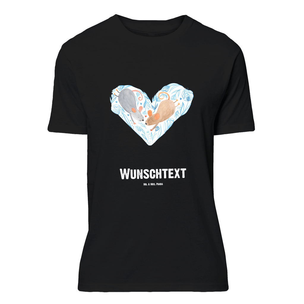 Personalisiertes T-Shirt Mäuse Herz T-Shirt Personalisiert, T-Shirt mit Namen, T-Shirt mit Aufruck, Männer, Frauen, Wunschtext, Bedrucken, Liebe, Partner, Freund, Freundin, Ehemann, Ehefrau, Heiraten, Verlobung, Heiratsantrag, Liebesgeschenk, Jahrestag, Hocheitstag, Maus, Mäuse, Liebesbotschaft, Liebesbeweis, Hochzeit, Lieblingsmensch, Gemeinsamkeit, Love, Geschenk für zwei