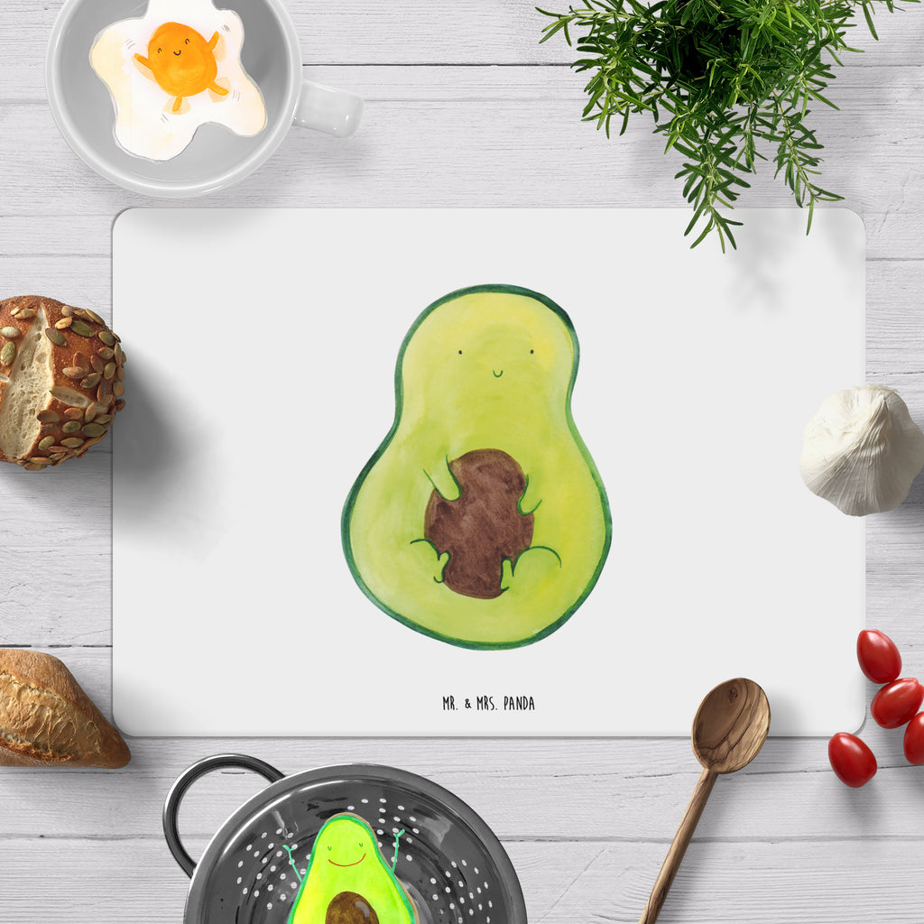 Tischset Avocado mit Kern Tischset, Tischuntersetzer, Platzset, Tischsets abwaschbar, Tischunterlage, Avocado, Veggie, Vegan, Gesund, Avokado, Avocadokern, Kern, Pflanze, Spruch Leben