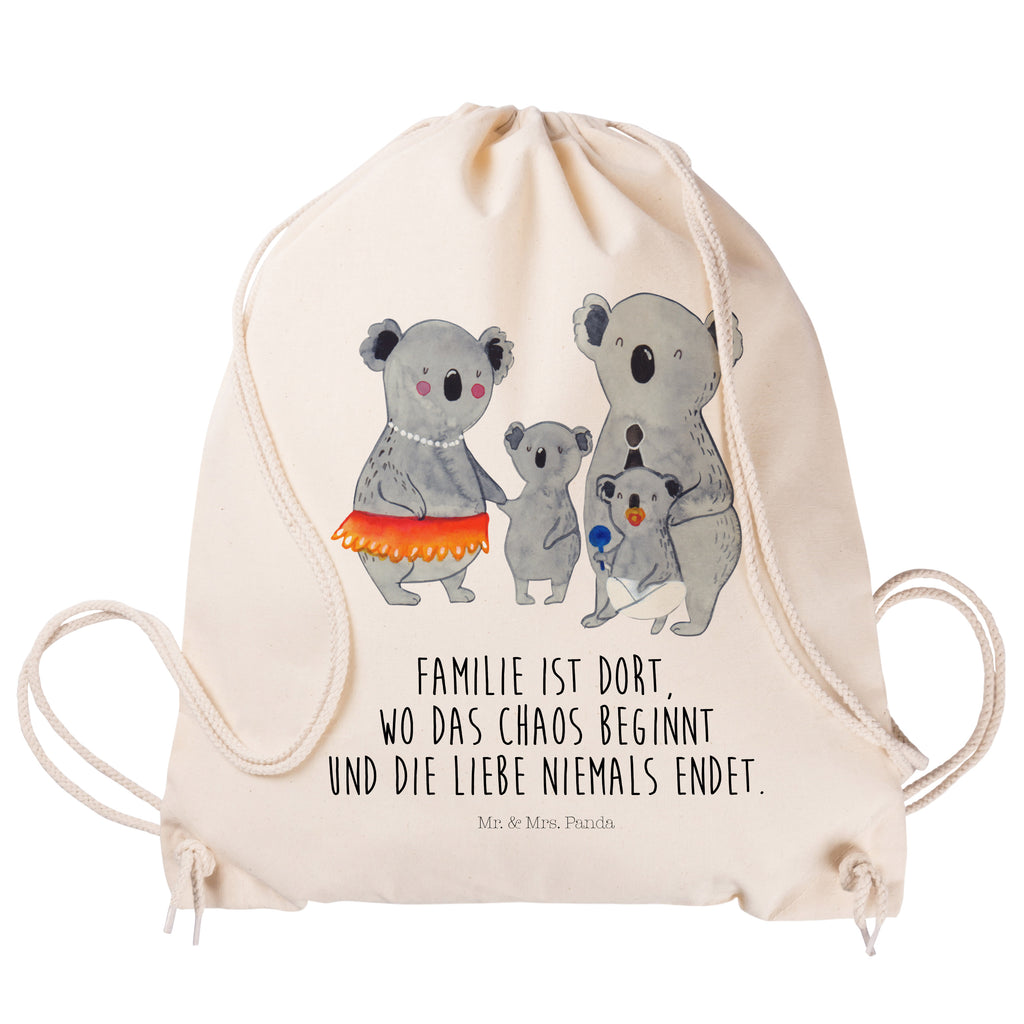 Sportbeutel Koala Familie Sportbeutel, Turnbeutel, Beutel, Sporttasche, Tasche, Stoffbeutel, Sportbeutel Kinder, Gymsack, Beutel Rucksack, Kleine Sporttasche, Sportzubehör, Turnbeutel Baumwolle, Familie, Vatertag, Muttertag, Bruder, Schwester, Mama, Papa, Oma, Opa, Koala, Koalas, Family, Kinder, Geschwister, Familienleben