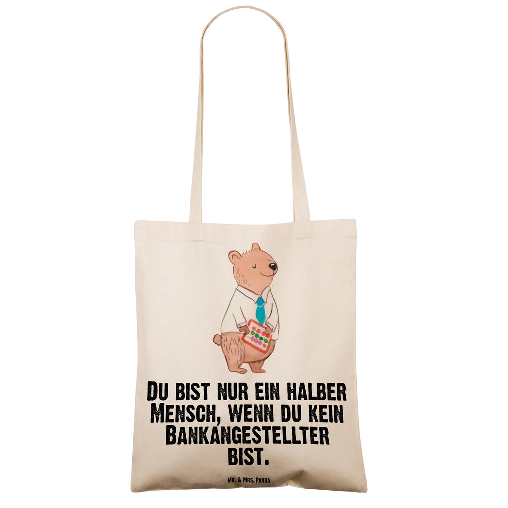 Tragetasche Bankangestellter mit Herz Beuteltasche, Beutel, Einkaufstasche, Jutebeutel, Stoffbeutel, Tasche, Shopper, Umhängetasche, Strandtasche, Schultertasche, Stofftasche, Tragetasche, Badetasche, Jutetasche, Einkaufstüte, Laptoptasche, Beruf, Ausbildung, Jubiläum, Abschied, Rente, Kollege, Kollegin, Geschenk, Schenken, Arbeitskollege, Mitarbeiter, Firma, Danke, Dankeschön, Bankangestellter, Bankfachmann, Bänker, Bankberater