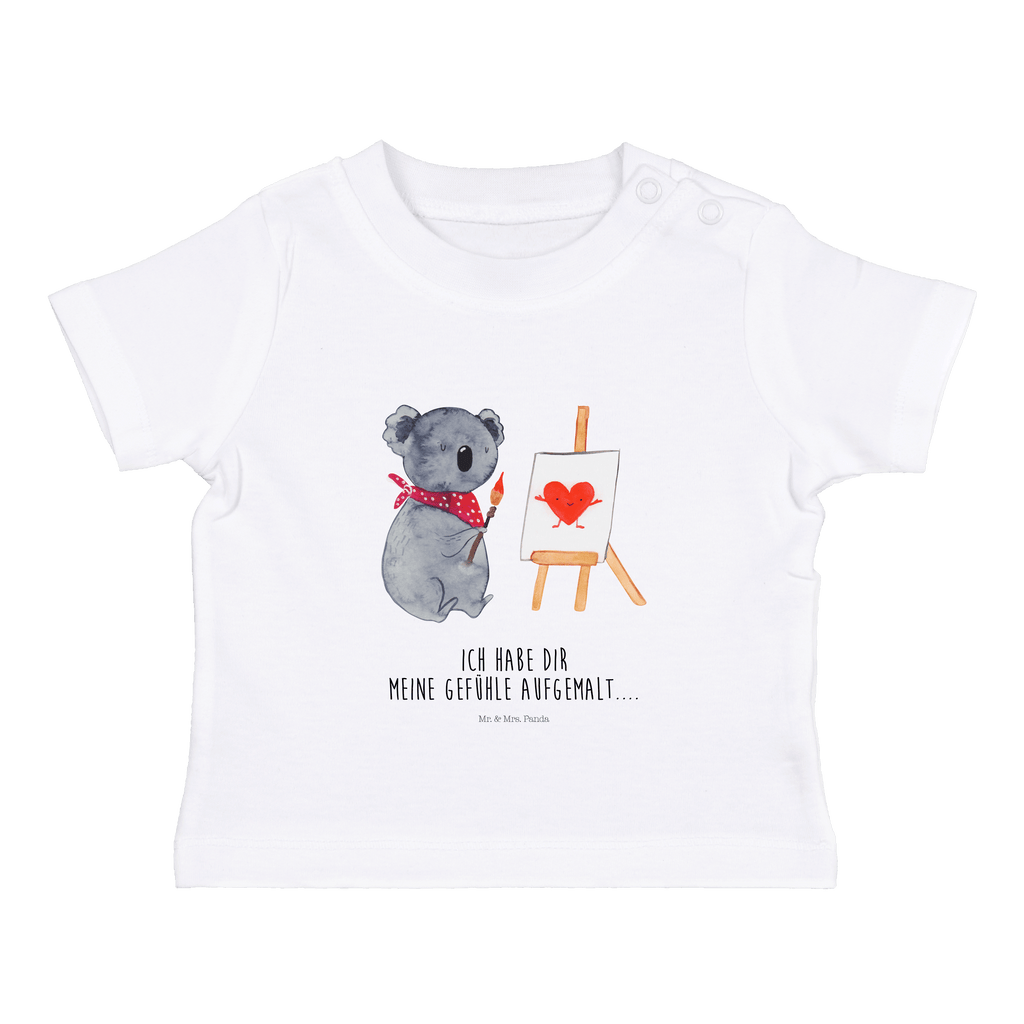 Organic Baby Shirt Koala Künstler Baby T-Shirt, Jungen Baby T-Shirt, Mädchen Baby T-Shirt, Shirt, Koala, Koalabär, Liebe, Liebensbeweis, Liebesgeschenk, Gefühle, Künstler, zeichnen