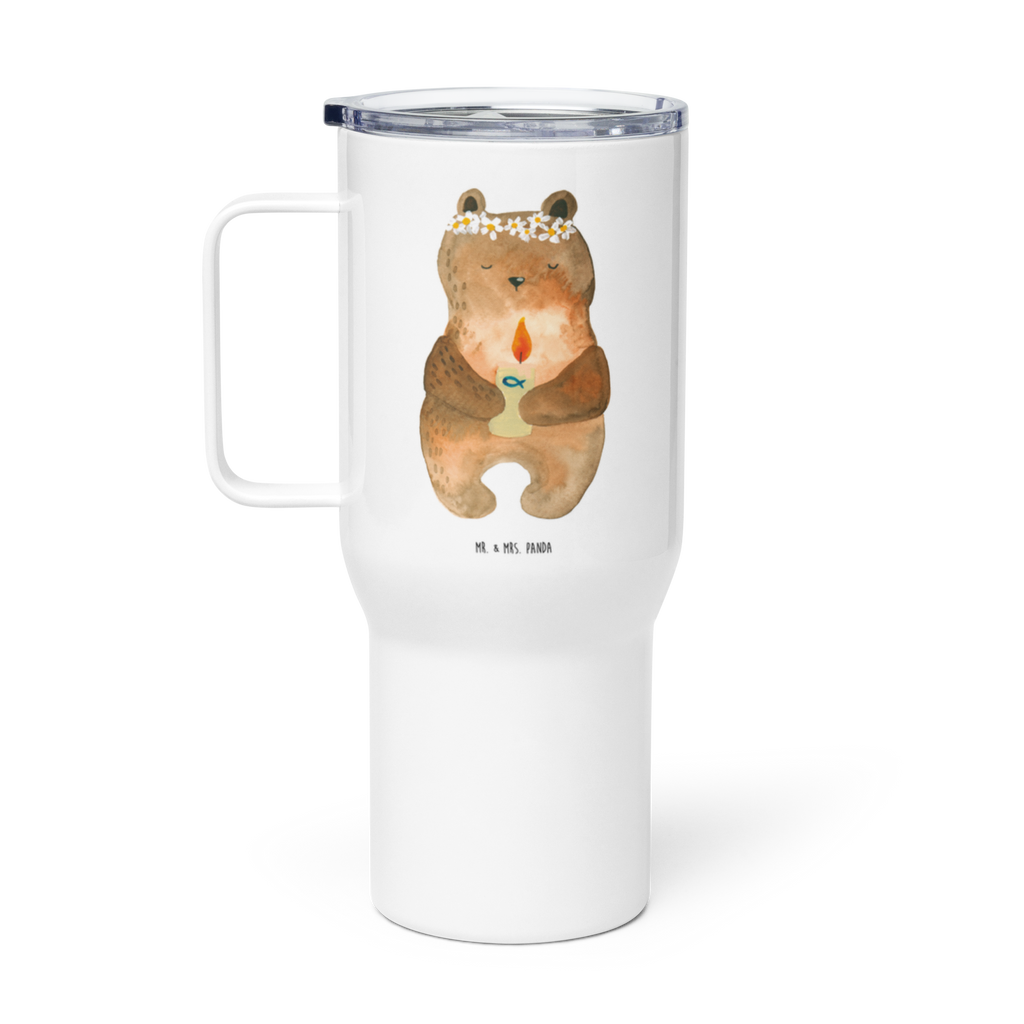 XXL Thermobecher Bär Kommunion Thermobecher, XL Thermobecher, Reisebecher, XL Reisetasse, Großer Thermobecher, Autobecher, Jumbo Becher, Bär, Teddy, Teddybär, Kommunion, Gottes Segen, Taufkerze, katholisch