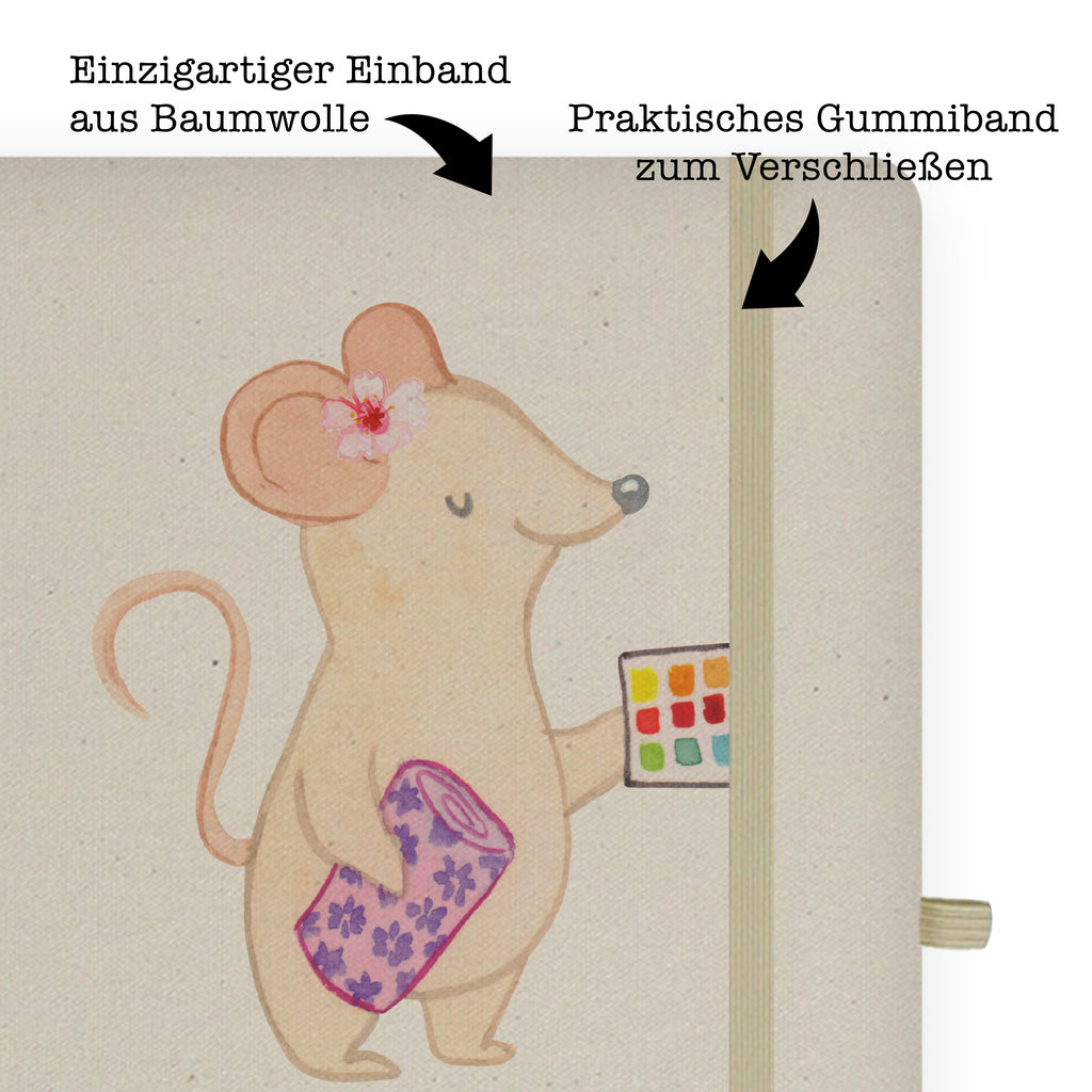 Baumwoll Notizbuch Raumausstatterin mit Herz Notizen, Eintragebuch, Tagebuch, Notizblock, Adressbuch, Journal, Kladde, Skizzenbuch, Notizheft, Schreibbuch, Schreibheft, Beruf, Ausbildung, Jubiläum, Abschied, Rente, Kollege, Kollegin, Geschenk, Schenken, Arbeitskollege, Mitarbeiter, Firma, Danke, Dankeschön