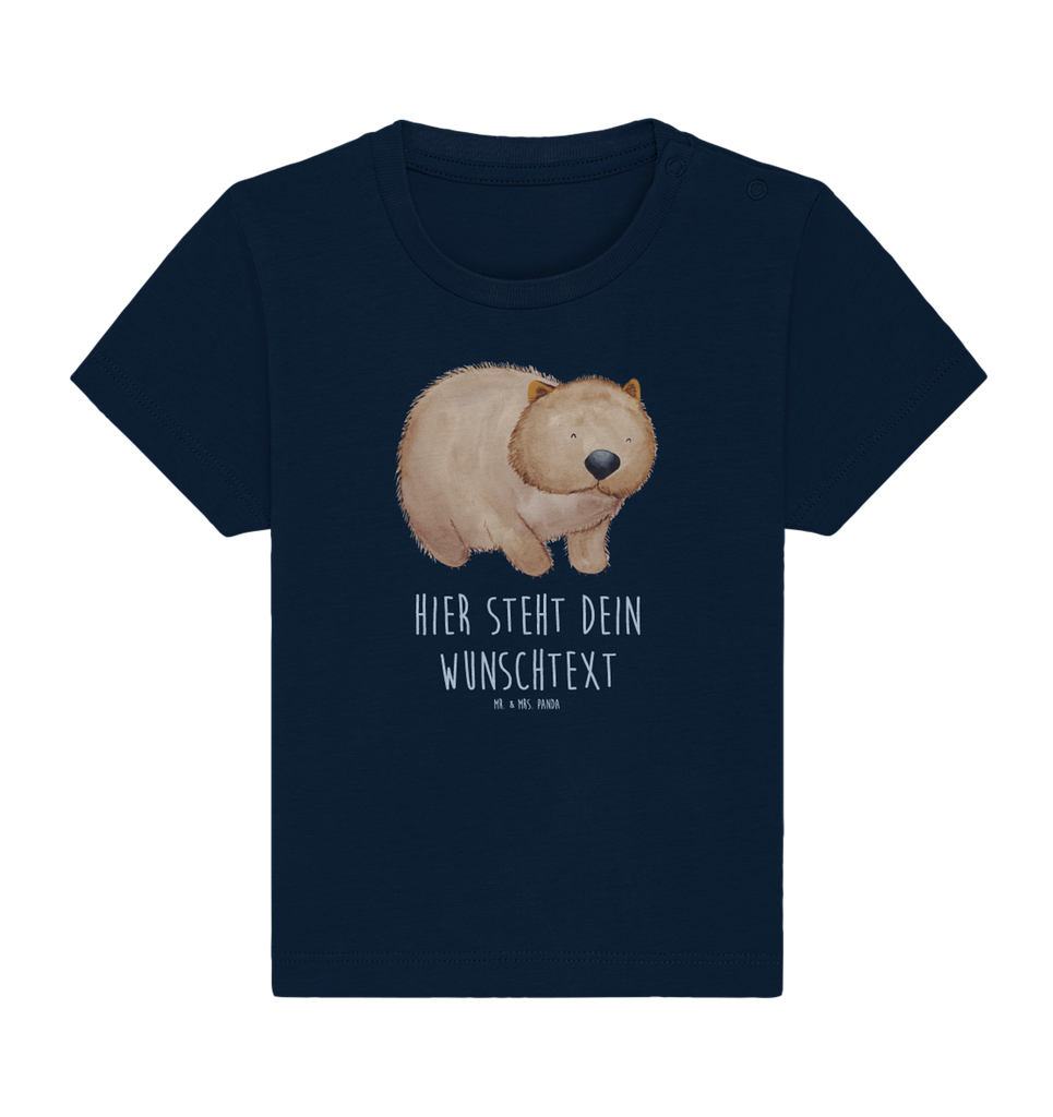 Personalisiertes Baby Shirt Wombat Personalisiertes Baby T-Shirt, Personalisiertes Jungen Baby T-Shirt, Personalisiertes Mädchen Baby T-Shirt, Personalisiertes Shirt, Tiermotive, Gute Laune, lustige Sprüche, Tiere, Wombat, Das Leben ist schön, Motivation, Spruch, Australien