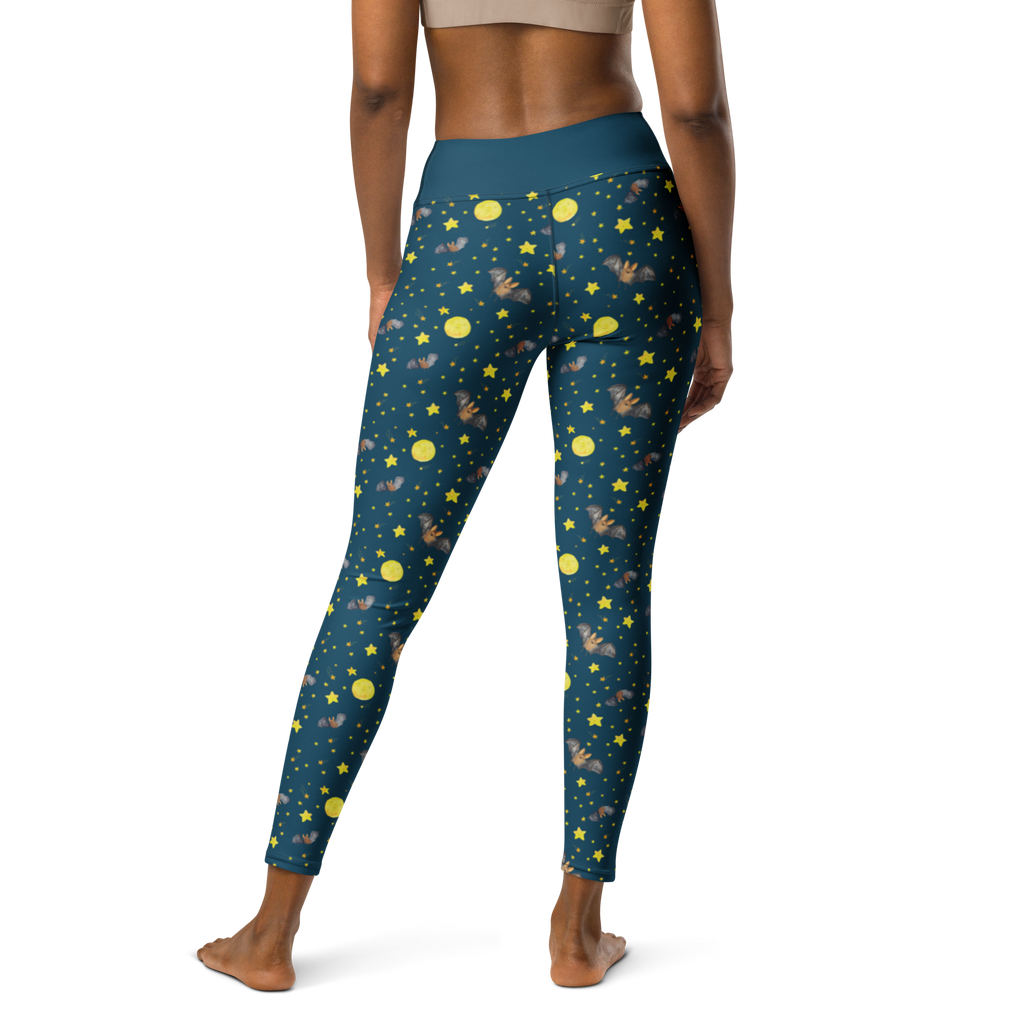 Yogahose Fledermaus Flügel Muster Yogapants, Yogaleggings, Yogaleggins, Yogahose Damen, Yogahose, Frauen, Yogahose Mädchen, Yogahose Kinder, Yogahose Herren, Yogahose Männer, Tiermotive, Gute Laune, lustige Sprüche, Tiere