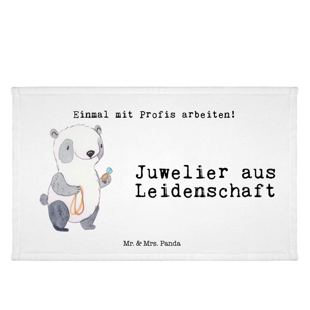 Handtuch Juwelier aus Leidenschaft Gästetuch, Reisehandtuch, Sport Handtuch, Frottier, Kinder Handtuch, Beruf, Ausbildung, Jubiläum, Abschied, Rente, Kollege, Kollegin, Geschenk, Schenken, Arbeitskollege, Mitarbeiter, Firma, Danke, Dankeschön, Juwelier, Goldschmied, Schmuckwarenhändler, Schmuckgeschäft, Eröffnung