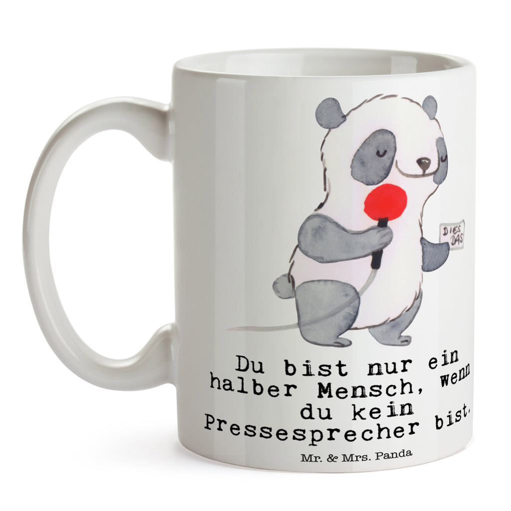 Tasse Pressesprecher mit Herz Tasse, Kaffeetasse, Teetasse, Becher, Kaffeebecher, Teebecher, Keramiktasse, Porzellantasse, Büro Tasse, Geschenk Tasse, Tasse Sprüche, Tasse Motive, Kaffeetassen, Tasse bedrucken, Designer Tasse, Cappuccino Tassen, Schöne Teetassen, Beruf, Ausbildung, Jubiläum, Abschied, Rente, Kollege, Kollegin, Geschenk, Schenken, Arbeitskollege, Mitarbeiter, Firma, Danke, Dankeschön