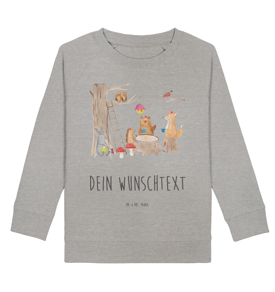 Personalisierter Kinder Pullover Waldtiere Picknick Personalisierter Kinder Pullover, Personalisiertes Kinder Sweatshirt, Jungen, Mädchen, Tiermotive, Gute Laune, lustige Sprüche, Tiere, Waldtiere, Picknick, Wald, Fuchs, Hase, Igel, Maus, Eichhörnchen