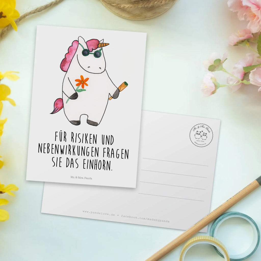 Postkarte Einhorn Woodstock Postkarte, Karte, Geschenkkarte, Grußkarte, Einladung, Ansichtskarte, Geburtstagskarte, Einladungskarte, Dankeskarte, Ansichtskarten, Einladung Geburtstag, Einladungskarten Geburtstag, Einhorn, Einhörner, Einhorn Deko, Pegasus, Unicorn, Kiffen, Joint, Zigarette, Alkohol, Party, Spaß. lustig, witzig, Woodstock