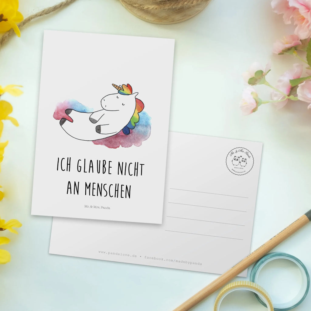 Postkarte Einhorn Wolke 7 Postkarte, Karte, Geschenkkarte, Grußkarte, Einladung, Ansichtskarte, Geburtstagskarte, Einladungskarte, Dankeskarte, Ansichtskarten, Einladung Geburtstag, Einladungskarten Geburtstag, Einhorn, Einhörner, Einhorn Deko, Pegasus, Unicorn, verliebt, Menschen, witzig, lustig, Geschenk, Glaube, Realität, Lächeln