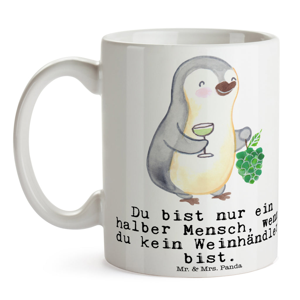 Tasse Weinhändler mit Herz Tasse, Kaffeetasse, Teetasse, Becher, Kaffeebecher, Teebecher, Keramiktasse, Porzellantasse, Büro Tasse, Geschenk Tasse, Tasse Sprüche, Tasse Motive, Kaffeetassen, Tasse bedrucken, Designer Tasse, Cappuccino Tassen, Schöne Teetassen, Beruf, Ausbildung, Jubiläum, Abschied, Rente, Kollege, Kollegin, Geschenk, Schenken, Arbeitskollege, Mitarbeiter, Firma, Danke, Dankeschön