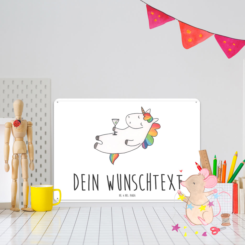 Personalisiertes Blechschild Einhorn Cocktail Blechschild, Metallschild, Geschenk Schild, Schild, Magnet-Metall-Schild, Deko Schild, Wandschild, Wand-Dekoration, Türschild, Einhorn, Einhörner, Einhorn Deko, Pegasus, Unicorn, Party, Spaß, Feiern, Caipirinha, Rum, Cuba Libre, Sekt, Freundin, Geburtstag, lustig, witzig, Spruch, Glitzer