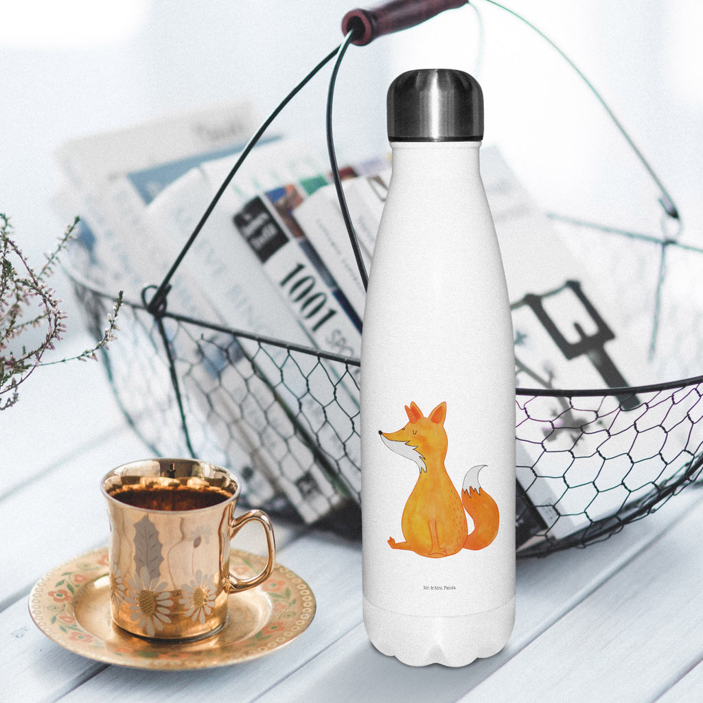 Thermosflasche Fuchshörnchen Isolierflasche, Thermoflasche, Trinkflasche, Thermos, Edelstahl, Einhorn, Einhörner, Einhorn Deko, Pegasus, Unicorn, Fuchs, Unicorns, Fuchshörnchen, Fuchshorn, Foxycorn, Füchse