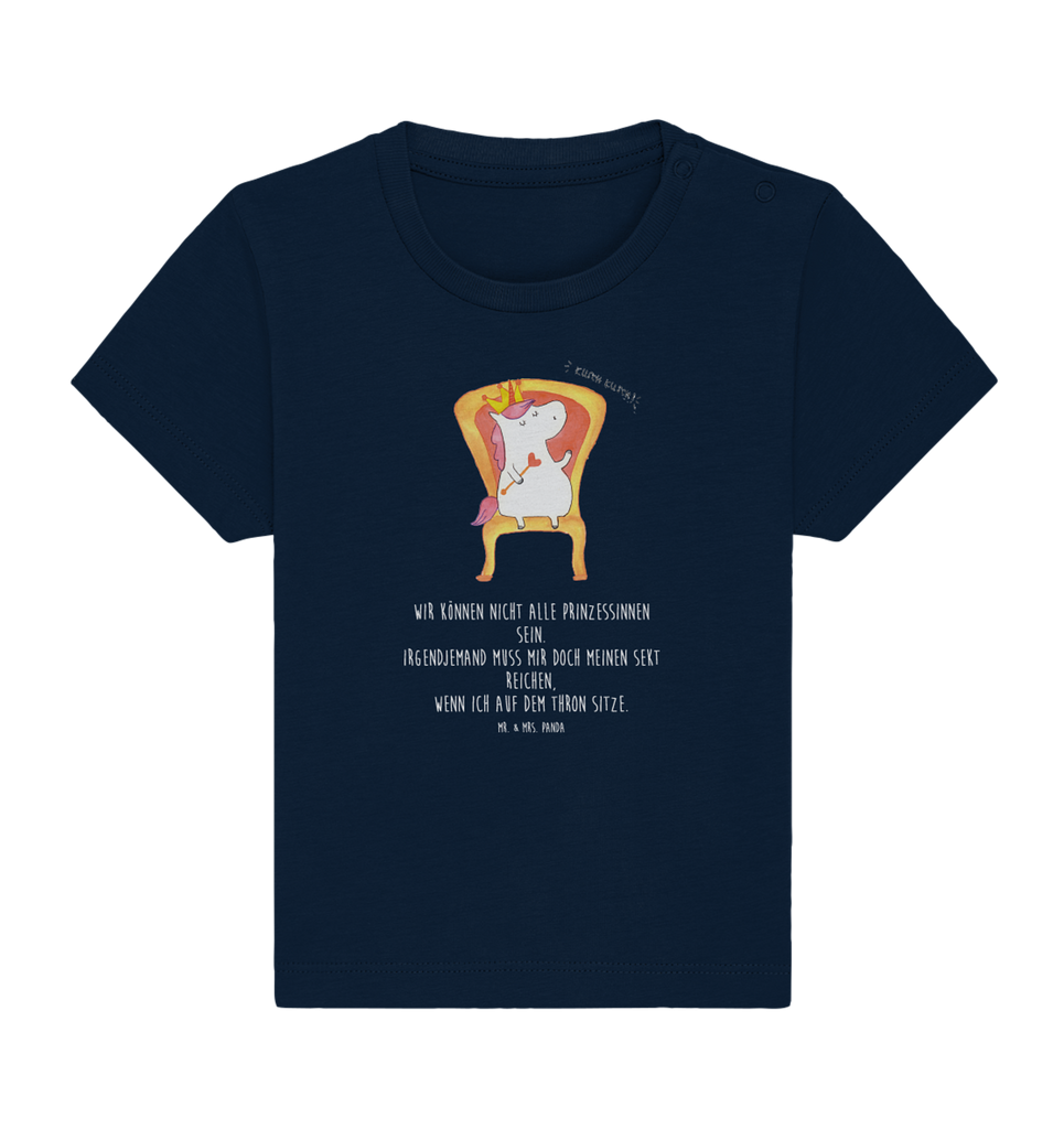 Organic Baby Shirt Einhorn König Baby T-Shirt, Jungen Baby T-Shirt, Mädchen Baby T-Shirt, Shirt, Einhorn, Einhörner, Einhorn Deko, Pegasus, Unicorn, König, Präsident, Bundeskanzler, Herrscher, Kaiser, Prinzessin, Krone