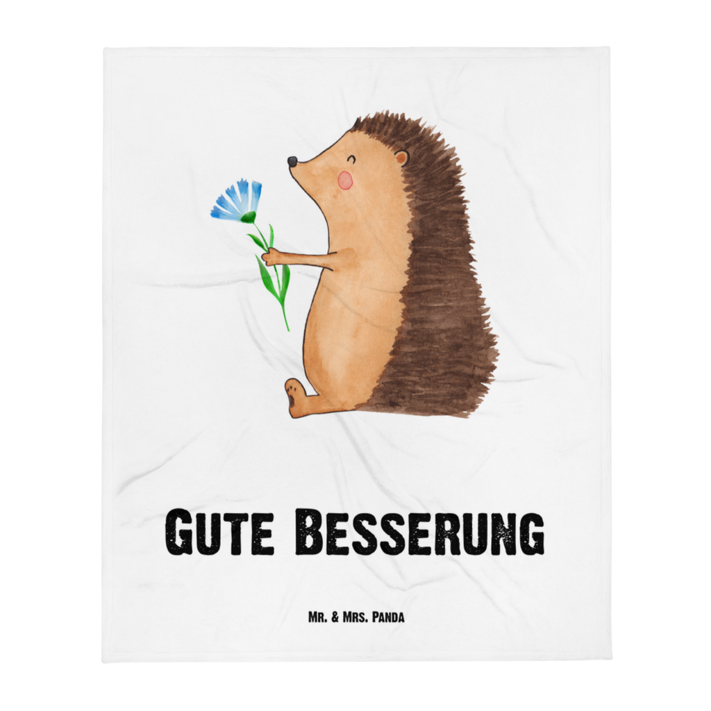 Babydecke Igel mit Blume Babydecke, Babygeschenk, Geschenk Geburt, Babyecke Kuscheldecke, Krabbeldecke, Tiermotive, Gute Laune, lustige Sprüche, Tiere, Igel, Gute Besserung, Genesungswünsche, Krankheit, Krankenhaus, krank, Besuch