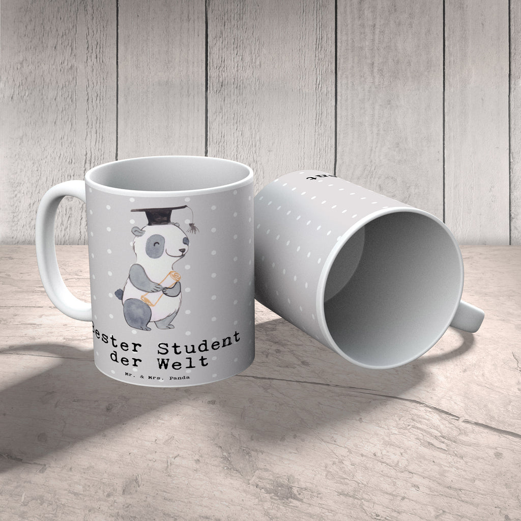 Tasse Panda Bester Student der Welt Tasse, Kaffeetasse, Teetasse, Becher, Kaffeebecher, Teebecher, Keramiktasse, Porzellantasse, Büro Tasse, Geschenk Tasse, Tasse Sprüche, Tasse Motive, Kaffeetassen, Tasse bedrucken, Designer Tasse, Cappuccino Tassen, Schöne Teetassen, für, Dankeschön, Geschenk, Schenken, Geburtstag, Geburtstagsgeschenk, Geschenkidee, Danke, Bedanken, Mitbringsel, Freude machen, Geschenktipp, Student, Studium, Sohn, Spaß, Musterschüler, lustig, Studienabschluss, witzig, Universität, Abschluss, Alumni, Uni, Studenten, Hochschule