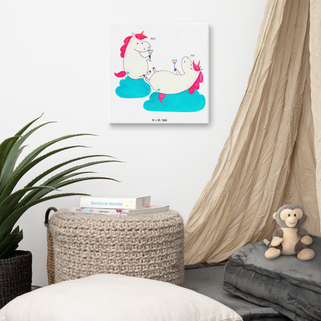 Leinwand Bild Einhörner Sekt Leinwand, Bild, Kunstdruck, Wanddeko, Dekoration, Einhorn, Einhörner, Einhorn Deko, Pegasus, Unicorn, Freundinnen, Freundin, BFF, Sekt, Mädelsabend, Spaß, Party, Korken, Anstoßen, Beste