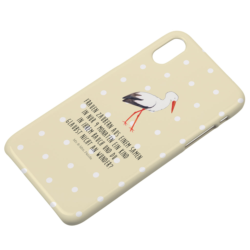 Handyhülle Storch Handyhülle, Handycover, Cover, Handy, Hülle, Iphone 10, Iphone X, Tiermotive, Gute Laune, lustige Sprüche, Tiere, Storch, Störche, Schwangerschaft, Geburt, Mutter, Mütter, Mutter werden, Schwanger, Babybauch, Baby