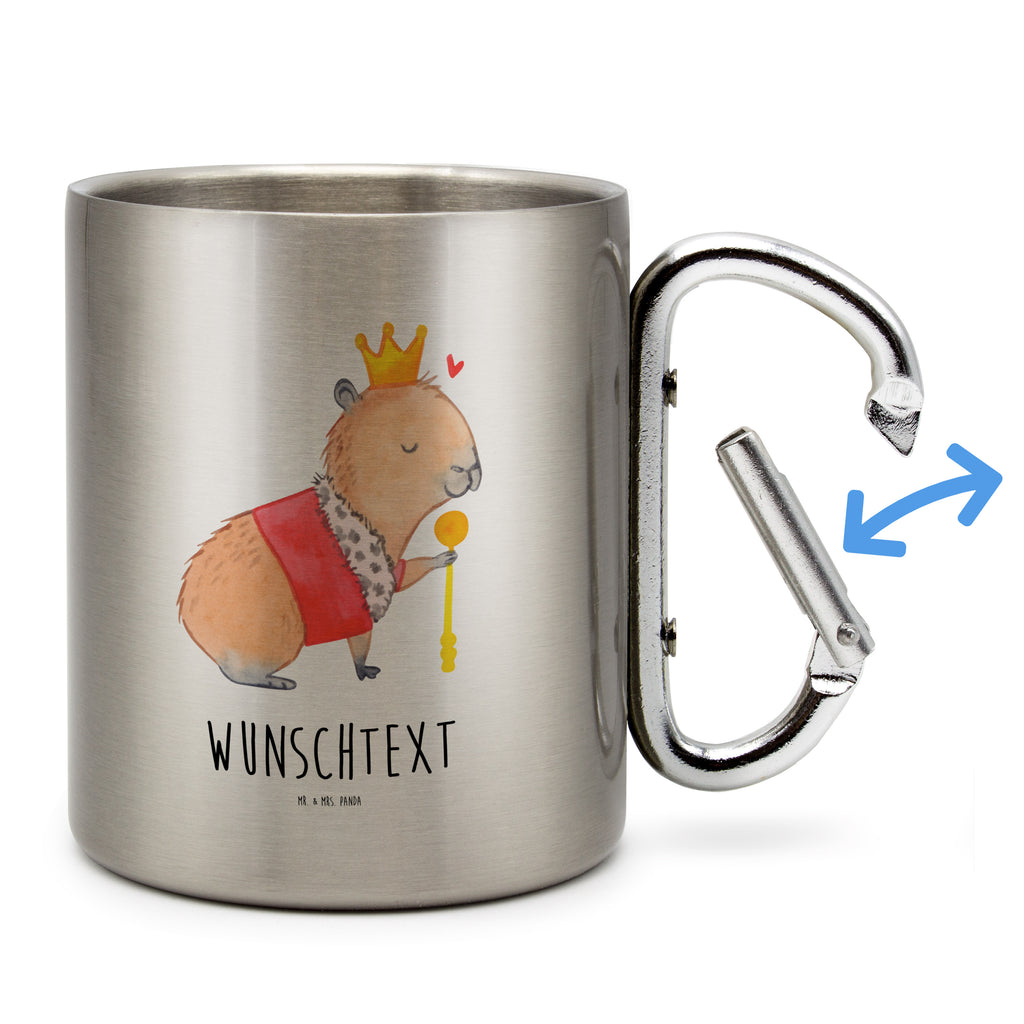 Personalisierter Edelstahlbecher Capybara König Personalisierte Edelstahltasse, Personalisierter Edelstahlbecher, Personalisierter Outdoor Becher, Personalisierte Outdoor Tasse, Tiermotive, Gute Laune, lustige Sprüche, Tiere, Capybara, König