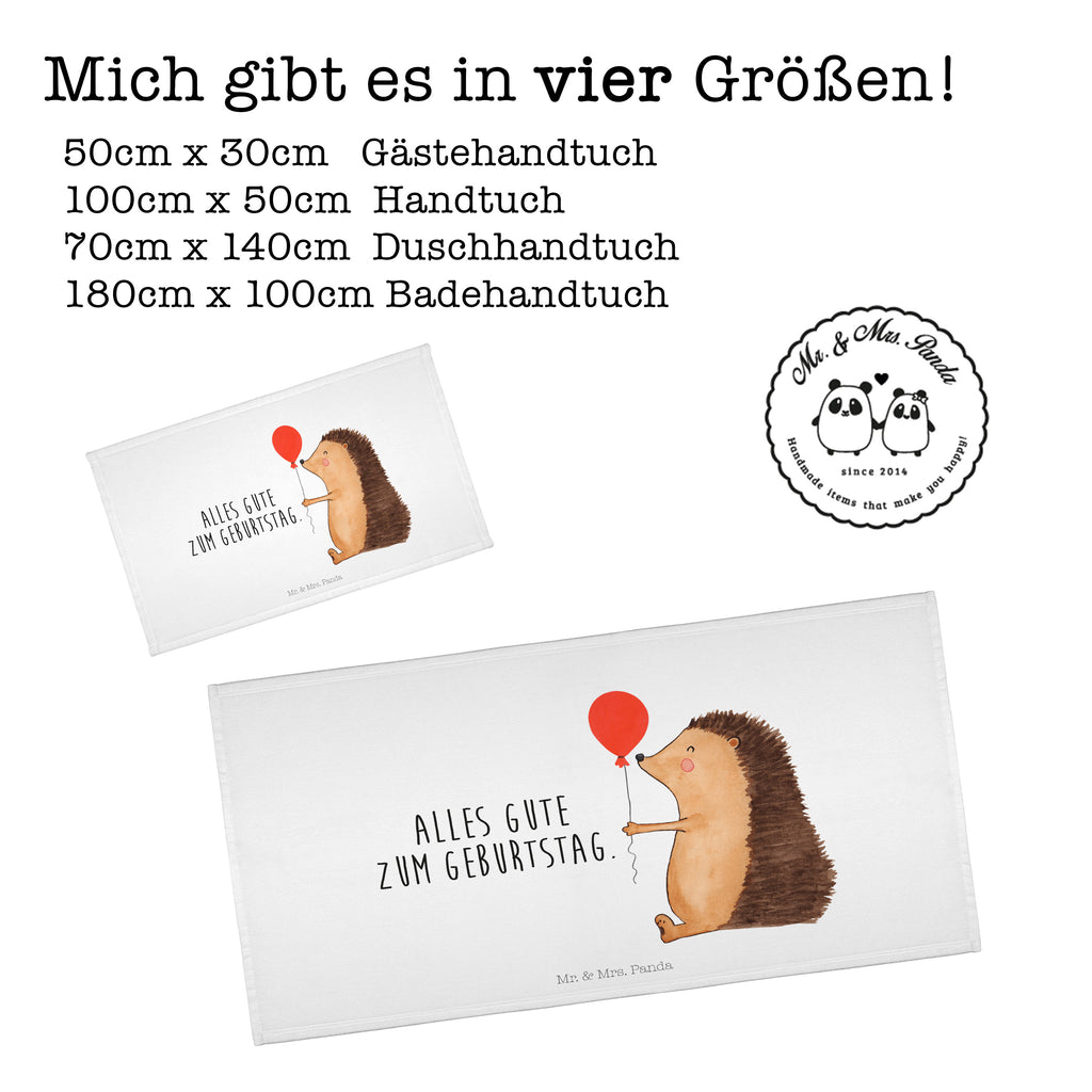 Handtuch Igel mit Luftballon Handtuch, Badehandtuch, Badezimmer, Handtücher, groß, Kinder, Baby, Tiermotive, Gute Laune, lustige Sprüche, Tiere, Igel, Geburtstag, Herzlichen Glückwunsch, Glückwunsch, Geburtstagskind, Ballon, Happy Birthday