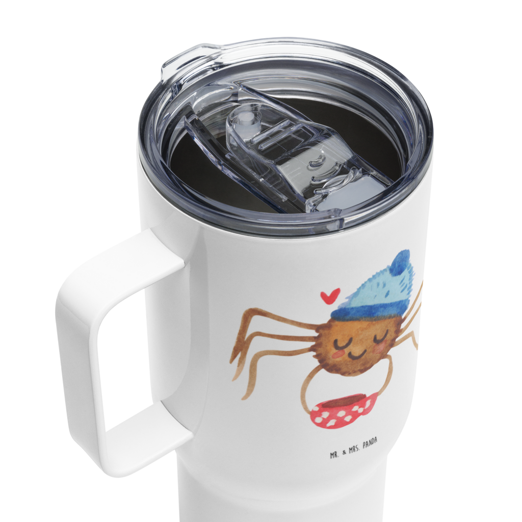 XXL Thermobecher Spinne Agathe Kaffee Thermobecher, XL Thermobecher, Reisebecher, XL Reisetasse, Großer Thermobecher, Autobecher, Jumbo Becher, Spinne Agathe, Spinne, Agathe, Videos, Merchandise, Kaffee, Morgen, Morgenmuffel, Lebensweisheiten, Weiser Spruch