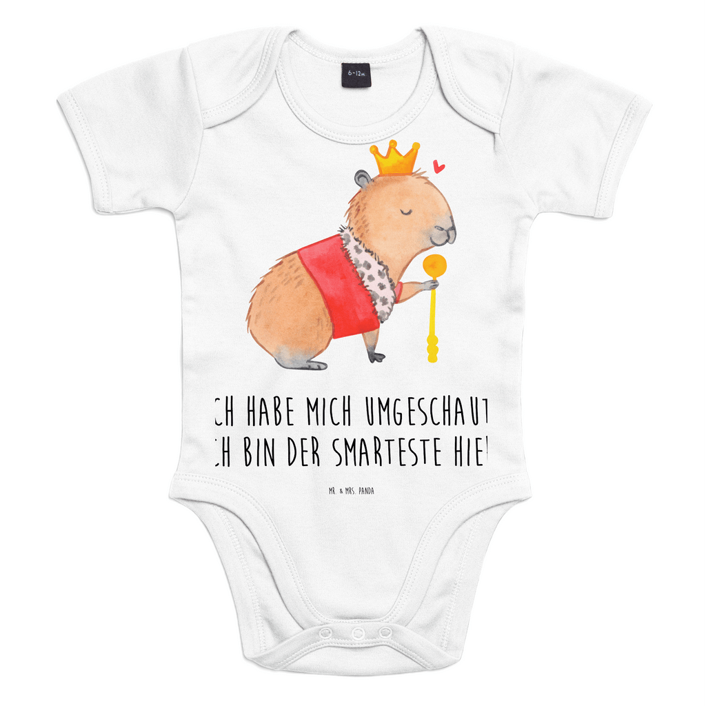 Baby Body Capybara König Babykleidung, Babystrampler, Strampler, Wickelbody, Baby Erstausstattung, Baby-Body, Baby-Strampler, Baby-Kleidung, Kurzarm-Strampler, Baby-Overall, Baby-Romper, Tiermotive, Gute Laune, lustige Sprüche, Tiere, Capybara, König