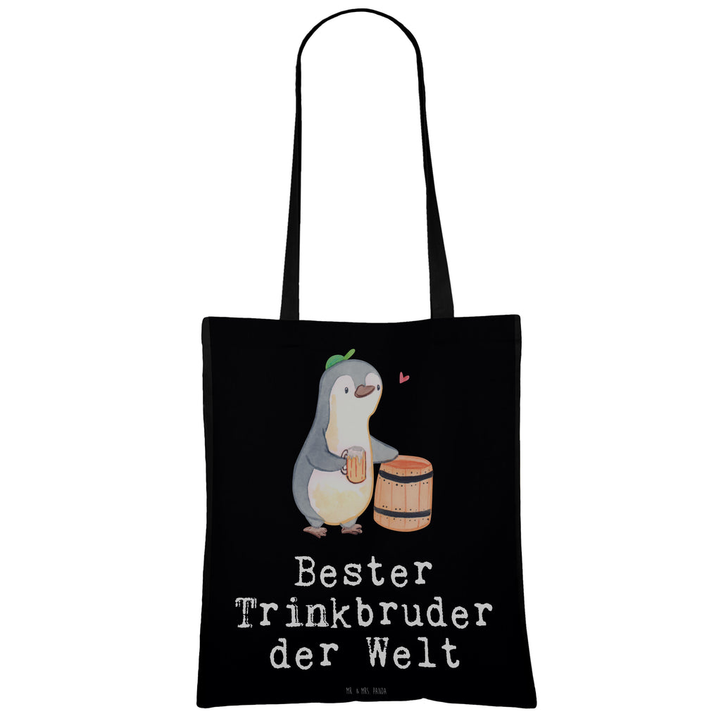 Tragetasche Pinguin Bester Trinkbruder der Welt Beuteltasche, Beutel, Einkaufstasche, Jutebeutel, Stoffbeutel, Tasche, Shopper, Umhängetasche, Strandtasche, Schultertasche, Stofftasche, Tragetasche, Badetasche, Jutetasche, Einkaufstüte, Laptoptasche, für, Dankeschön, Geschenk, Schenken, Geburtstag, Geburtstagsgeschenk, Geschenkidee, Danke, Bedanken, Mitbringsel, Freude machen, Geschenktipp, Trinkbruder, Trinkkumpel, Kumpel, Saufkumpane, Kumpane, Trinken, Party, Kleinigkeit