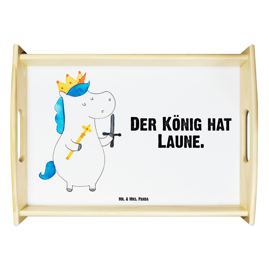 Serviertablett Einhorn König mit Schwert Serviertablett, Tablett, Holztablett, Küchentablett, Dekotablett, Frühstückstablett, Einhorn, Einhörner, Einhorn Deko, Pegasus, Unicorn, König, Ritter, Mittelalter