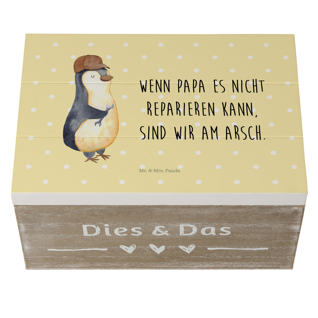 Holzkiste Wenn Papa es nicht reparieren kann, sind wir am Arsch Holzkiste, Kiste, Schatzkiste, Truhe, Schatulle, XXL, Erinnerungsbox, Erinnerungskiste, Dekokiste, Aufbewahrungsbox, Geschenkbox, Geschenkdose, Familie, Vatertag, Muttertag, Bruder, Schwester, Mama, Papa, Oma, Opa, Vater, Geschenk Papa, Bester Papa der Welt