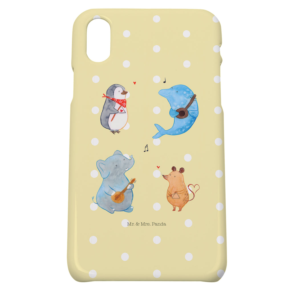 Handyhülle Big Band Handyhülle, Handycover, Cover, Handy, Hülle, Iphone 10, Iphone X, Tiermotive, Gute Laune, lustige Sprüche, Tiere, Hund, Pinguin, Maus, Elefant, Delfin, Gitarre, Band, Triangel, Musikanten, Musik