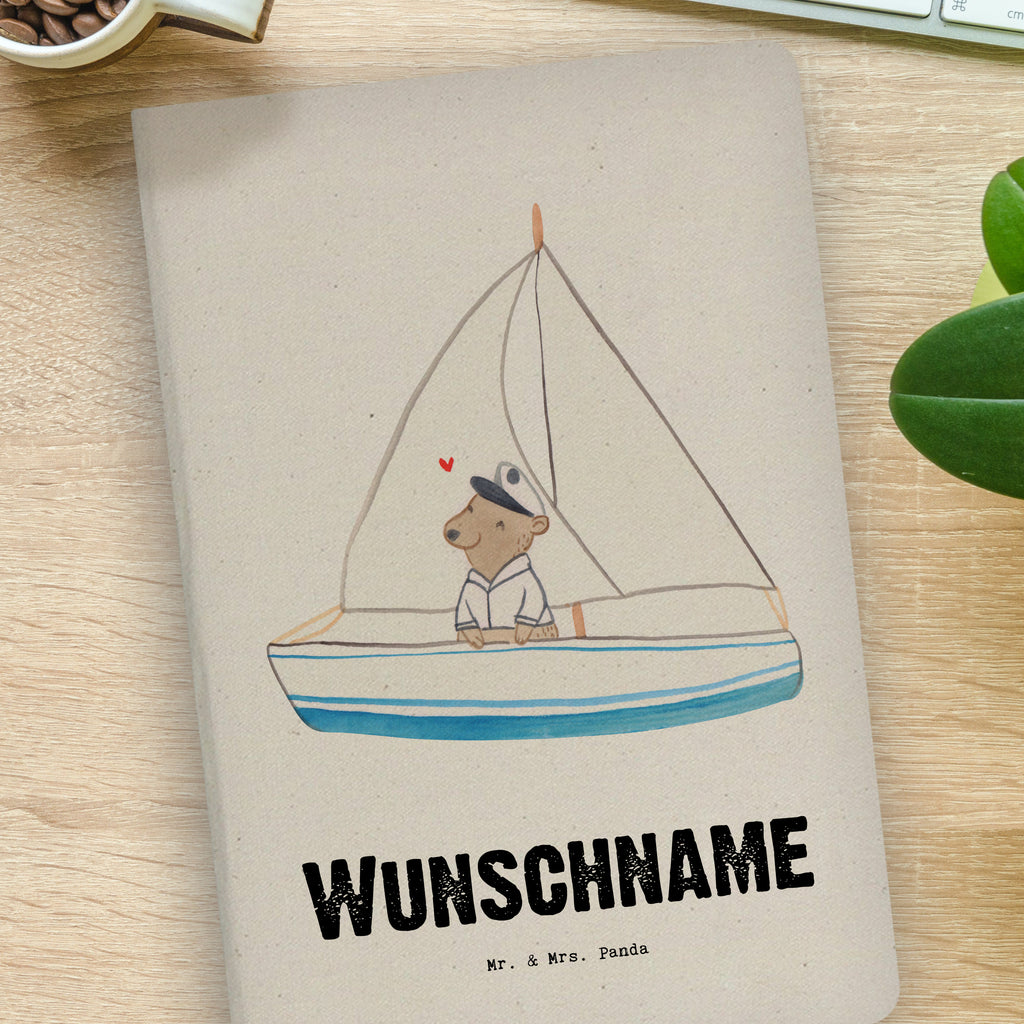 DIN A4 Personalisiertes Notizbuch Bär Segeln Personalisiertes Notizbuch, Notizbuch mit Namen, Notizbuch bedrucken, Personalisierung, Namensbuch, Namen, Geschenk, Sport, Sportart, Hobby, Schenken, Danke, Dankeschön, Auszeichnung, Gewinn, Sportler, segeln, Segeltörn, Segelboot, Segelschule, Yachtclub