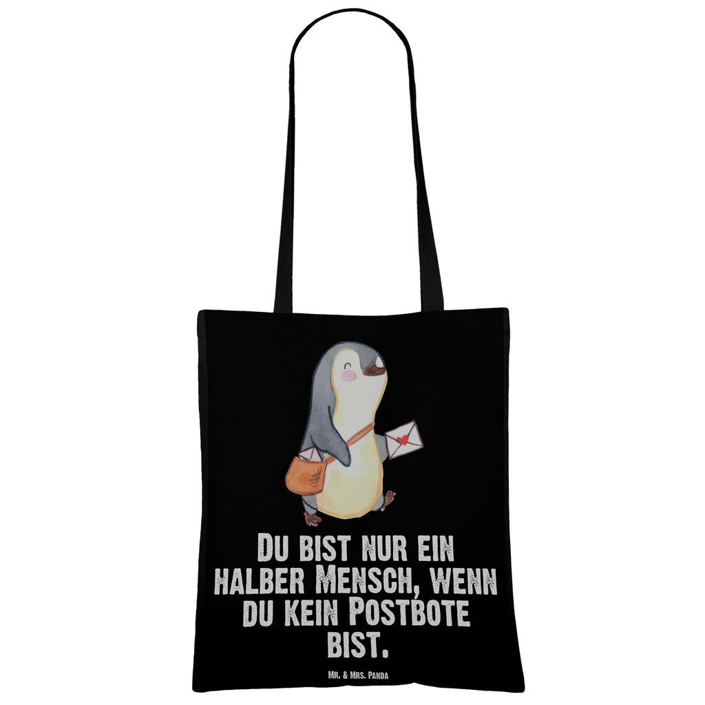 Tragetasche Postbote mit Herz Beuteltasche, Beutel, Einkaufstasche, Jutebeutel, Stoffbeutel, Tasche, Shopper, Umhängetasche, Strandtasche, Schultertasche, Stofftasche, Tragetasche, Badetasche, Jutetasche, Einkaufstüte, Laptoptasche, Beruf, Ausbildung, Jubiläum, Abschied, Rente, Kollege, Kollegin, Geschenk, Schenken, Arbeitskollege, Mitarbeiter, Firma, Danke, Dankeschön, Postbote, Briefzusteller, Briefträger, Postler