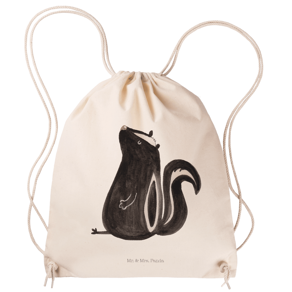 Sportbeutel Stinktier Sitzen Sportbeutel, Turnbeutel, Beutel, Sporttasche, Tasche, Stoffbeutel, Sportbeutel Kinder, Gymsack, Beutel Rucksack, Kleine Sporttasche, Sportzubehör, Turnbeutel Baumwolle, Stinktier, Skunk, Wildtier, Raubtier, Stinker, Stinki, Spruch, Büro, Recht, Besserwisser