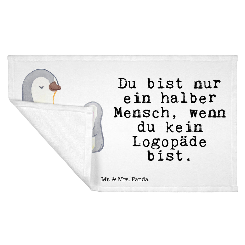 Handtuch Logopäde mit Herz Gästetuch, Reisehandtuch, Sport Handtuch, Frottier, Kinder Handtuch, Beruf, Ausbildung, Jubiläum, Abschied, Rente, Kollege, Kollegin, Geschenk, Schenken, Arbeitskollege, Mitarbeiter, Firma, Danke, Dankeschön, Logopäde, Logopädie, Studium