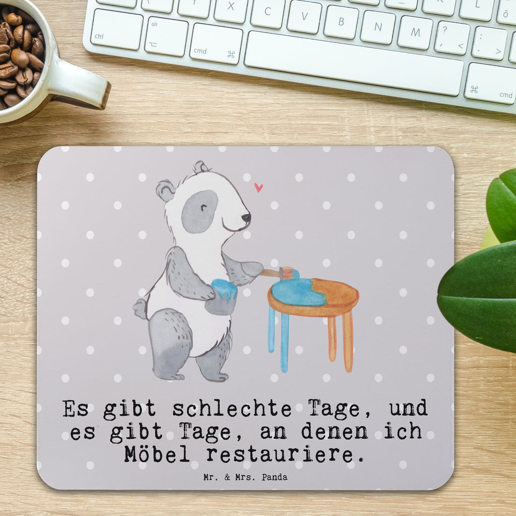 Mauspad Panda Möbel restaurieren Tage Mousepad, Computer zubehör, Büroausstattung, PC Zubehör, Arbeitszimmer, Mauspad, Einzigartiges Mauspad, Designer Mauspad, Mausunterlage, Mauspad Büro, Geschenk, Sport, Sportart, Hobby, Schenken, Danke, Dankeschön, Auszeichnung, Gewinn, Sportler, Möbel restaurieren, antike Möbel restaurieren, Handwerk, Restaurator