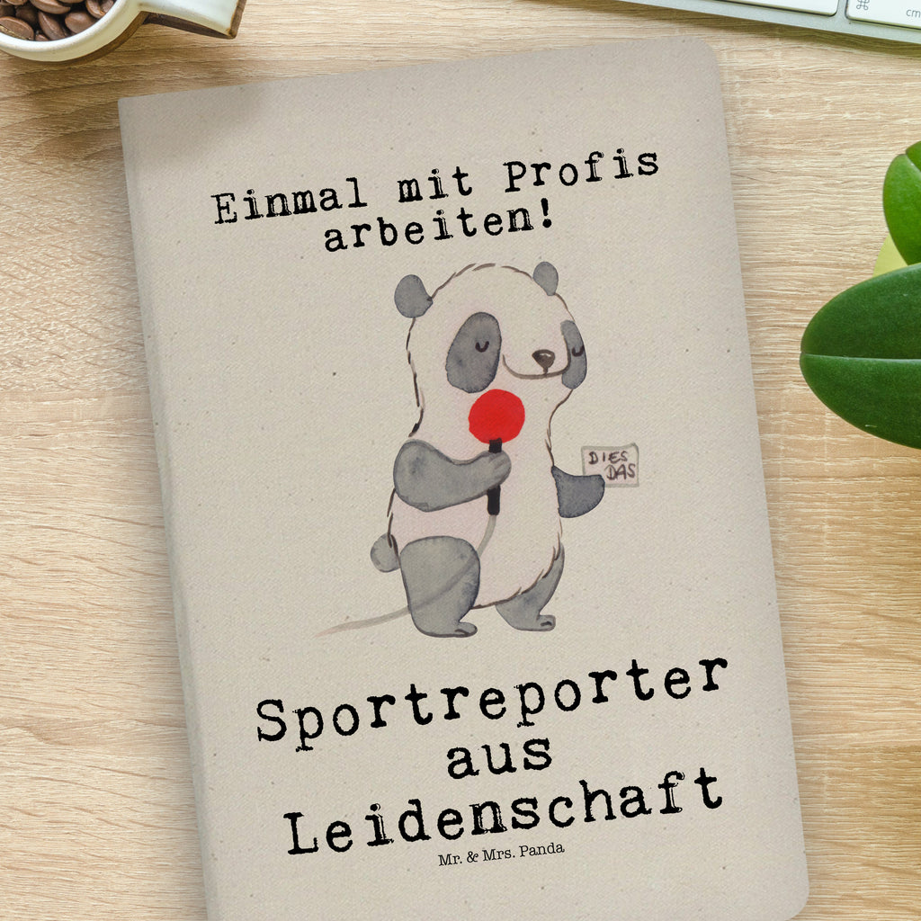 Baumwoll Notizbuch Sportreporter Leidenschaft Notizen, Eintragebuch, Tagebuch, Notizblock, Adressbuch, Journal, Kladde, Skizzenbuch, Notizheft, Schreibbuch, Schreibheft, Beruf, Ausbildung, Jubiläum, Abschied, Rente, Kollege, Kollegin, Geschenk, Schenken, Arbeitskollege, Mitarbeiter, Firma, Danke, Dankeschön