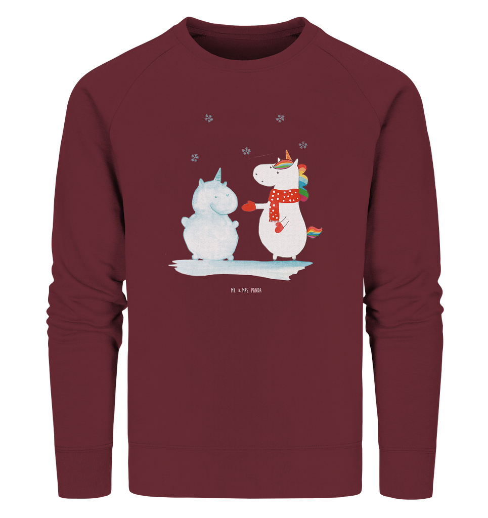 Organic Pullover Einhorn Schneemann Pullover, Pullover Männer, Pullover Frauen, Sweatshirt, Sweatshirt Männer, Sweatshirt Frauen, Unisex, Einhorn, Einhörner, Einhorn Deko, Pegasus, Unicorn, Schneemann, Winter, Schnee, Kuchen, Weihnachten, kalt, Mütze, Handschuhe, X-Mas