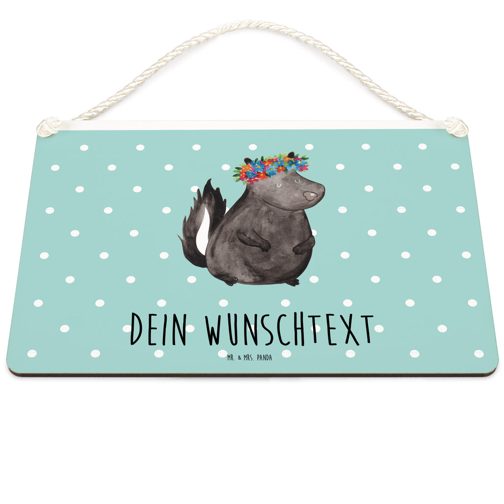 Personalisiertes Deko Schild Stinktier Mädchen Dekoschild, Deko Schild, Schild, Tür Schild, Türschild, Holzschild, Wandschild, Wanddeko, Stinktier, Skunk, Wildtier, Raubtier, Stinker, Stinki, Yoga, Namaste, Lebe, Liebe, Lache