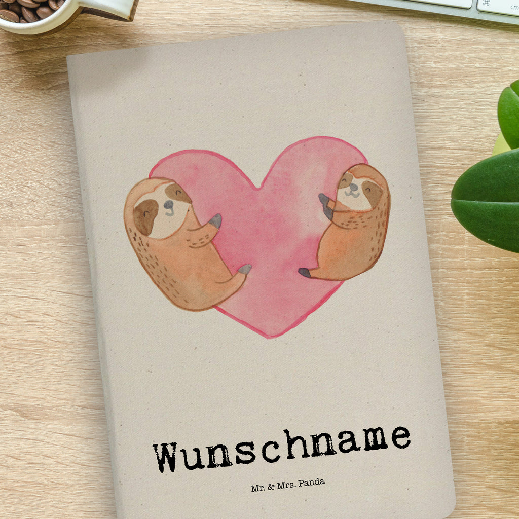 DIN A4 Personalisiertes Notizbuch Faultiere Herz Personalisiertes Notizbuch, Notizbuch mit Namen, Notizbuch bedrucken, Personalisierung, Namensbuch, Namen, Liebe, Partner, Freund, Freundin, Ehemann, Ehefrau, Heiraten, Verlobung, Heiratsantrag, Liebesgeschenk, Jahrestag, Hocheitstag, Valentinstag, Geschenk für Frauen, Hochzeitstag, Mitbringsel, Geschenk für Freundin, Geschenk für Partner, Liebesbeweis, für Männer, für Ehemann