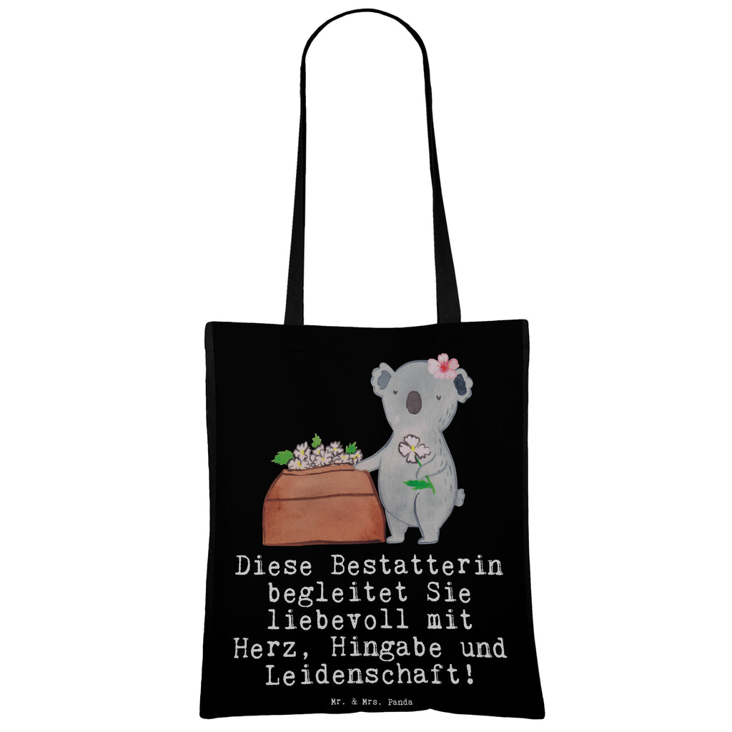 Tragetasche Bestatterin mit Herz Beuteltasche, Beutel, Einkaufstasche, Jutebeutel, Stoffbeutel, Tasche, Shopper, Umhängetasche, Strandtasche, Schultertasche, Stofftasche, Tragetasche, Badetasche, Jutetasche, Einkaufstüte, Laptoptasche, Beruf, Ausbildung, Jubiläum, Abschied, Rente, Kollege, Kollegin, Geschenk, Schenken, Arbeitskollege, Mitarbeiter, Firma, Danke, Dankeschön