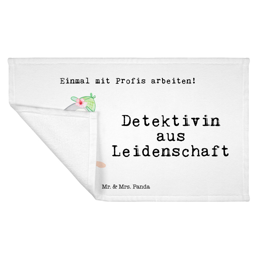 Handtuch Detektivin aus Leidenschaft Gästetuch, Reisehandtuch, Sport Handtuch, Frottier, Kinder Handtuch, Beruf, Ausbildung, Jubiläum, Abschied, Rente, Kollege, Kollegin, Geschenk, Schenken, Arbeitskollege, Mitarbeiter, Firma, Danke, Dankeschön, Detektivin, Ermittlerin, Agentin, Privatdetektei, Berufsdetektivin, Wirtschaftsdetektei, Detektivausbildung, Spurensuche