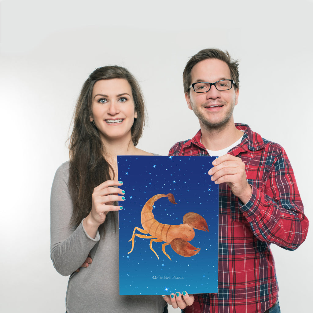 Personalisierbarer Sonnenschutz Sternzeichen Skorpion – Mr. & Mrs. Panda